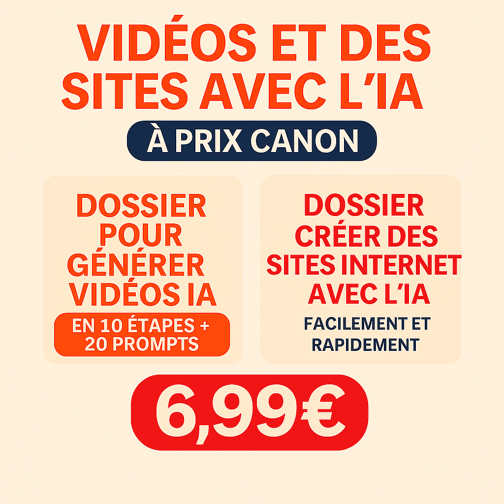 Dossier Vidéos IA + Dossier Site IA